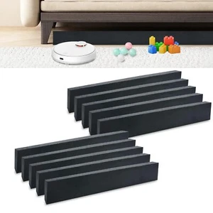 10 PCS Under Couch Blocker 17" L x 3.2" H Sponge Under Furniture Blocker with... - Picture 1 of 8