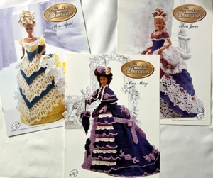 1993 Fashion Dolls Victorian Gown Dress Crochet Pattern Books Fit Barbie 11-1/2" - Picture 1 of 7