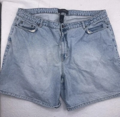 Vintage Venezia Women’s Blue Jean Shorts High Rise Light Wash Mom Size 26 - Imagem 1 de 4
