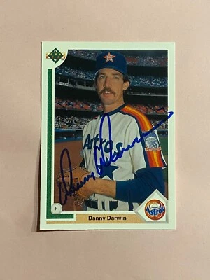 Danny Darwin 1991 Upper Deck IP Auto Autograph  - Image 1 of 2
