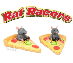 Rat Racers (set of 2) Funny Pull Back Race Toy Cars Figures - Archie McPhee - Picture 1 of 5
