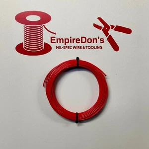 18 AWG Mil-Spec Wire (PTFE) Stranded Silver Plated Copper, Red 10 ft - Picture 1 of 2