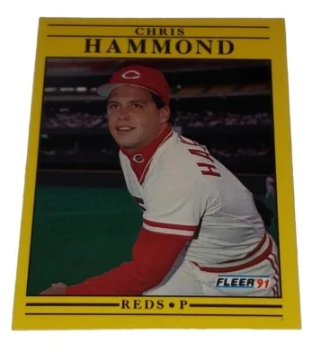 1991 Fleer Chris Hammond #65 Cincinnati Reds Baseball ⚾️ Sports Trading Card  - Image 1 of 4