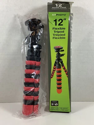 12" Flexible Tripod w/ Flexible Wrappable Legs For Camera & Camcorder Sony Canon - Image 1 of 3