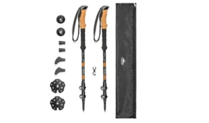 Wander Trekkingstöcke Mountain Aluminium Korkgriff leicht ausziehbar 2er Pack - Bild 1 von 8
