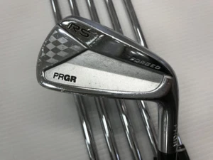 PRGR RS RED Iron Set 5-9+Pw Steel Shaft Flex-S 6pcs Golf Clubs From Japan Used - Picture 1 of 12