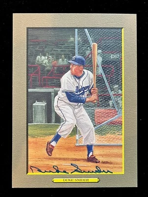 DUKE SNIDER BROOKLYN DODGERS AUTOGRAPHED GREAT MOMENTS H.O.F. CARD #33. - Image 1 of 2