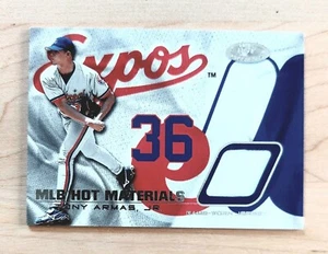 2002 Fleer Hot Prospects TONY ARMAS JR. "MLB Hot Materials" Jersey Card EXPOS  - Picture 1 of 2