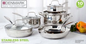 Juego de utensilios de cocina Dinamarca de acero inoxidable de 10 piezas - Imagen 1 de 12