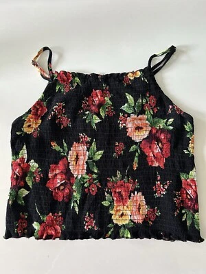 Ambiance собранный цветочный регулируемый ремень топ размер L - Изображение 1 из 4