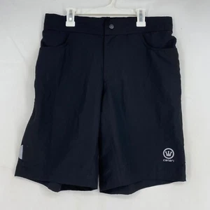 Pantalones Cortos de Ciclismo Canari Para Hombres Medianos Paramount Sueltos Negros Cintura Elástica Bolsillos - Imagen 1 de 9