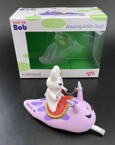 Frank Kozik SIGNED Kidrobot 5" Ride 'Em Bob Slug AUTOGRAPHED Vinyl LE 1000 NEW - Picture 1 of 8