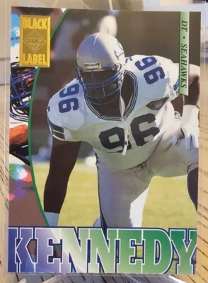1995 Collector's Edge Black Label Cortez Kennedy #184 Seattle Seahawks - Image 1 of 2