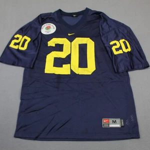 Vintage Michigan University Jersey Mens Medium Blue Rose Bowl #20 NCAA Football - Picture 1 of 18