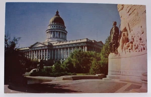 State Capitol Mormon Battalion Monument Salt Lake City Utah UT Postcard Unposted - Picture 1 of 2