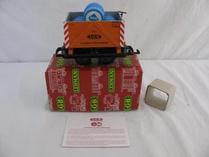 LGB G Scale Sulzbach Rosenberg Gondola Mine Car w/ 3 ARAL Barrels #4044 Read! - Picture 1 of 14