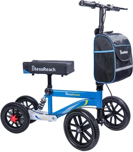 All Terrain Steerable Knee Scooter Crutch Alternative,Deluxe Medical Scooter Dou - Picture 1 of 6