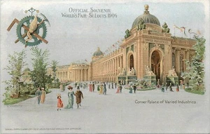 Postal C1910 St Louis Missouri Corner Palace Industrias Variadas Cupples 25-5500 - Imagen 1 de 2
