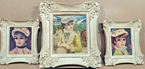 Vintage Mid-Century Framed Prints by American Artist Hulda Cherry Jaffe Lot of 3 - Picture 1 of 14