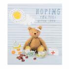 Teddy Bear 'Hoping You Feel Better Soon' Card & Envelope - Get Well Soon Card