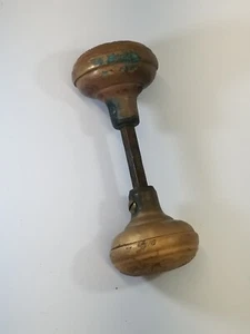 ANTIQUE BRONZE CORBIN DOOR KNOBS VERNACULAR - Picture 1 of 6