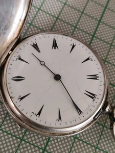 Rare Silver 46mm ANCRE Ottoman Mens Full hunter pocet watch _552 - Picture 1 of 12