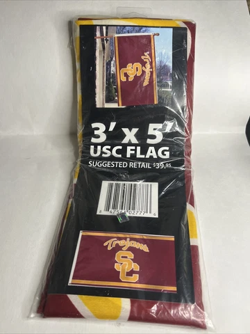USC Trojans  3' x 5' FLAG w/Grommets Banner New NCAA Licensed Retail $39.95 Cover