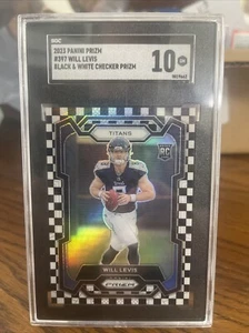 Will Levis 2023 Panini Prizm Black & White Checker #397 PSA 10 GEM MINT Rookie - Picture 1 of 1