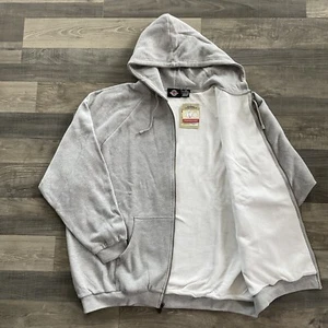 NWT Work N Gear Thermal Lined Fleece Hoodie Size Men’s 4XL Ash Grey Full Zip - Picture 1 of 12