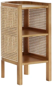 Versailles 11 3/4" Wide Natural Wood 2-Shelf End Table - Picture 1 of 1