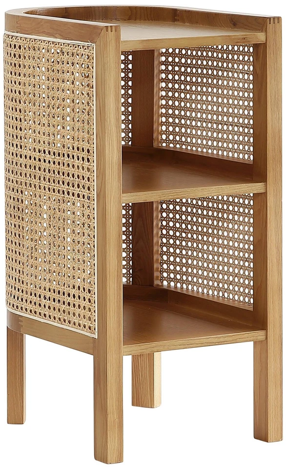 Versailles 11 3/4" Wide Natural Wood 2-Shelf End Table - Image 1 of 1