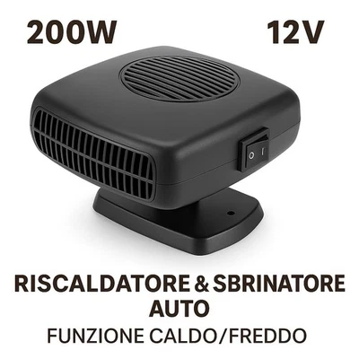 Riscaldatore Auto 12V 200W Sbrinatore Ventola Parabrezza 2in1 Caldo Freddo - Imagen 1 de 4