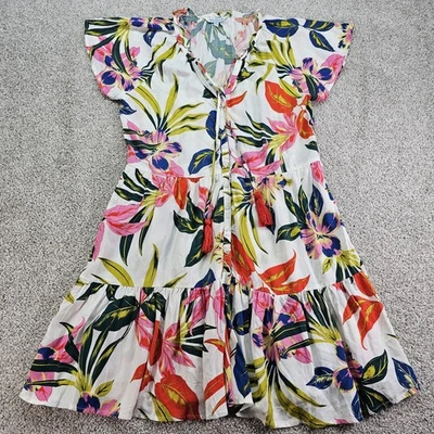 Mini Vestido Blue Island Playa Talla XS Cubre Boho Tropical Para Mujer Foto 1 de 4