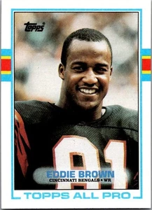 1989 Topps American/UK #7 Eddie Brown - Picture 1 of 2