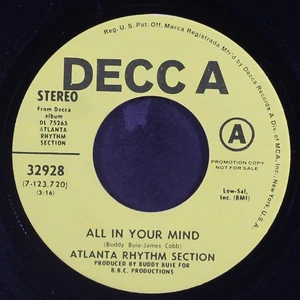 ATLANTA RHYTHM SECTION: all in your mind / can't stand it no more DECCA 7" - Picture 1 of 2