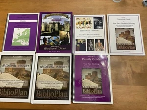 BiblioPlan Medieval History Set Remember The Days, Family Guide, Text, Maps - Picture 1 of 2