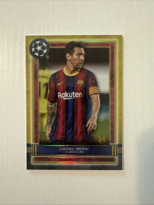 2020-21 Topps Museum Collection UCL - Lionel Messi #50 Gold /50 - Image 1 of 3