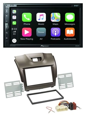 Pioneer DVD 2DIN MP3 DAB Bluetooth USB Autoradio für Isuzu D-Max ab 2012 grau - Bild 1 von 4