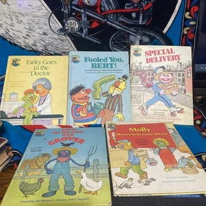 Lot Of 5 Sesame Street Book Club Hardcover Vintage Books 1980’s Pre-owned - Imagen 1 de 11