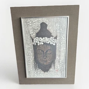 KAWANO, Kaoru (1916-1965) Buddha mit Blumen Holzschnitt Original Japanisch RAR! - Bild 1 von 24