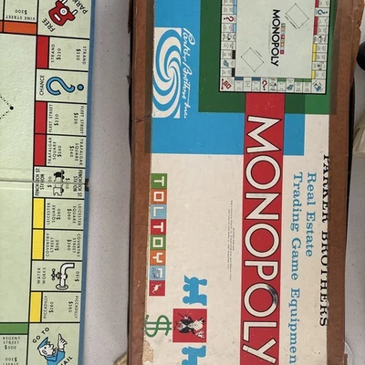 Monopoly Toltoys UK edition 1970s Board Game - Image 1 of 4