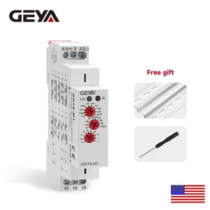 GRT8-M MultifunctionTimer Delay Relay switch 10 Funcitons Relay AC/DC12V-240V - Picture 1 of 16