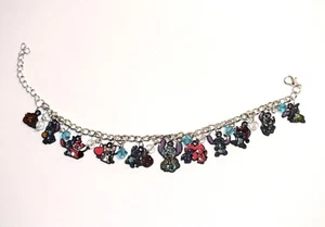 Disney Charm Bracelet Lilo & Stitch Ohana Charms Angel Girlfriend Love Jewelry - Picture 1 of 24