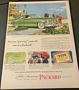 1949 Packard Eight Model Range - Vintage Illustrated Print Ad / Wall Art - NICE - Picture 1 of 5