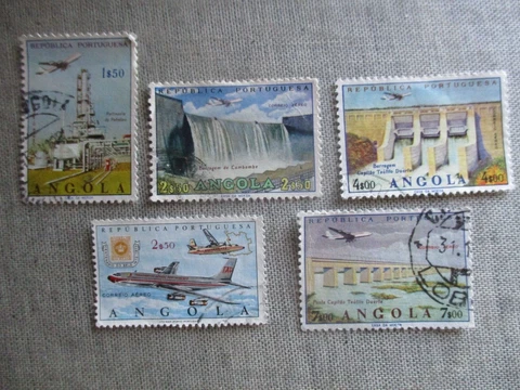 Angola, Scott#C26-C27,C29,C33,C36, used Cover