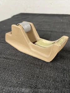 Vintage/Antique Riverside Foundry Cast Iron Tape Dispenser Tan 6” - Picture 1 of 12