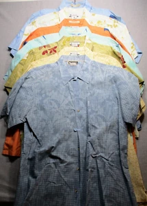 Lot of 7 Columbia XL Short Sleeve Button Down River Lodge Assorted Patterns - Picture 1 of 12