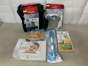 Baby Shower Gifts Playtex Bottle Carrier, Dr. Brown Bottle Scrub, Picture Frame  - Picture 1 of 7