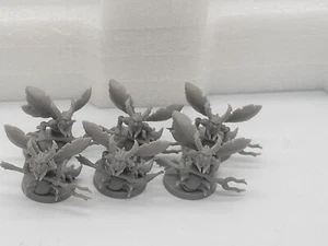 Massive Darkness 2 Feyfolk - Dark Pixie Minion x6 - nur Minaturen keine Karten - Bild 1 von 3