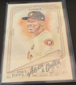 Carlos Correa 2018 Topps Allen & Ginter 5x7 30 s# 16/49 Houston Astros - Imagen 1 de 3